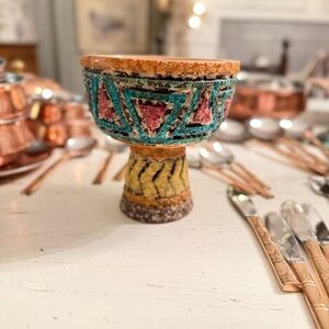 Vintage MCM Mosaic Chalice/Bowl/Planter